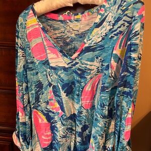 Lilly Pulitzer 3/4 or long Sleeve Blouse